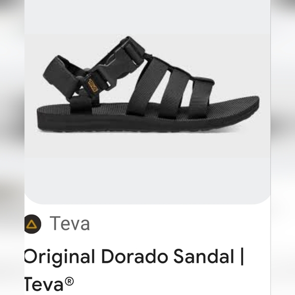 NWOT TEVA Original Dorado Sandals In Black Size Womens 9 - Picture 1 of 9